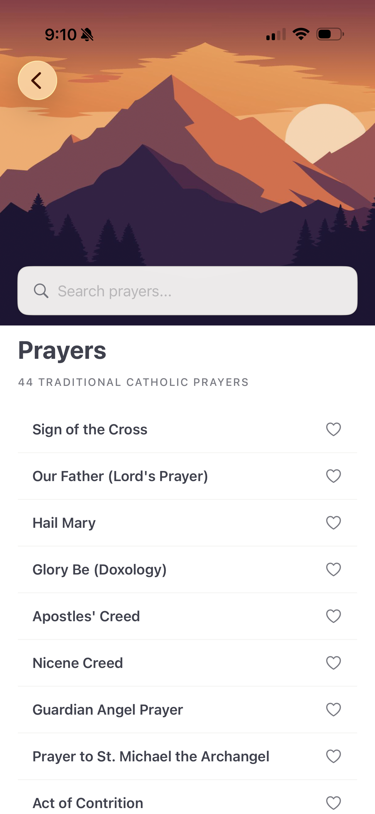 Traditional prayers collection